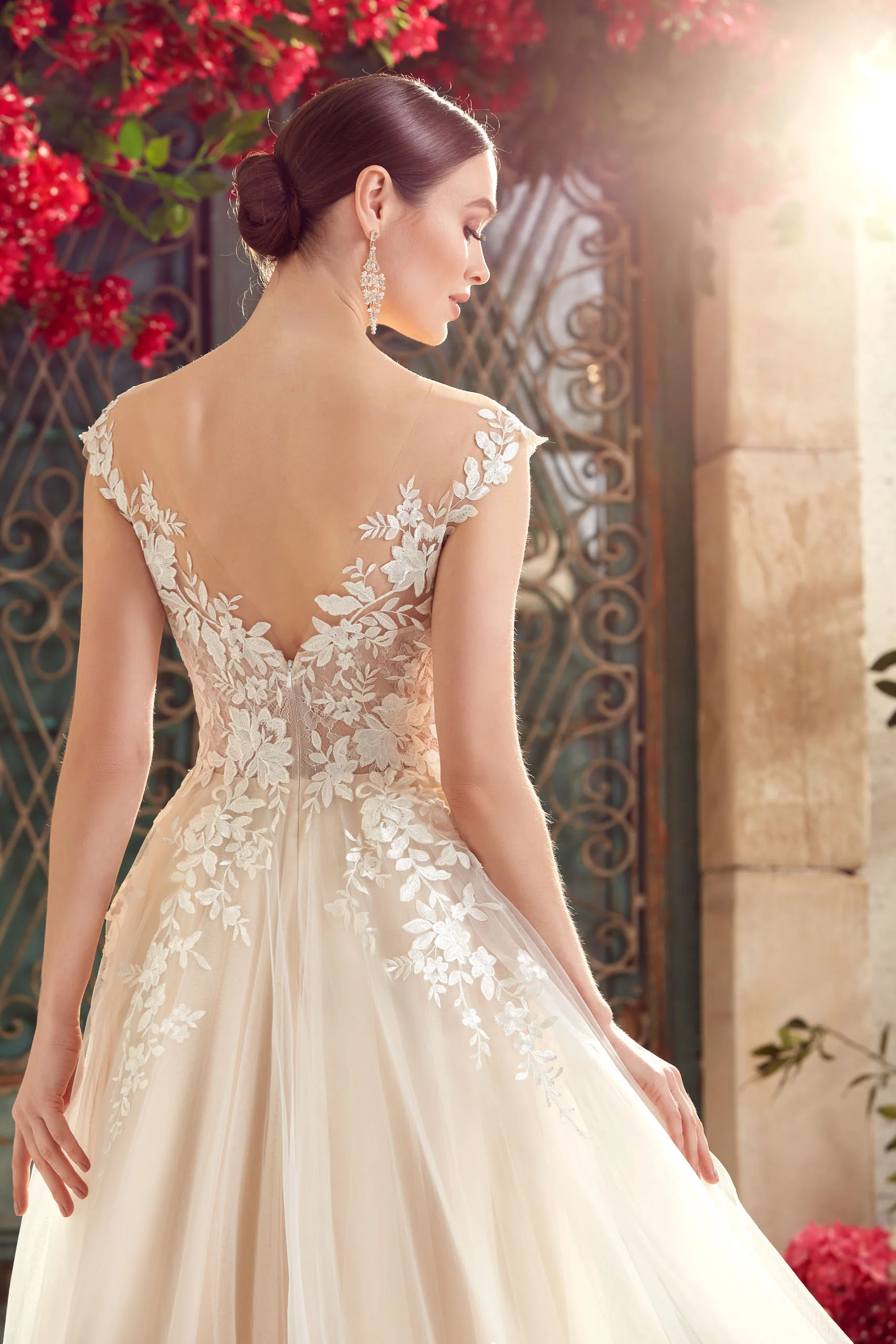 ALYCE Paris 5090 Bridal Plunging Neckline Illusion A Line Dress - Image 5