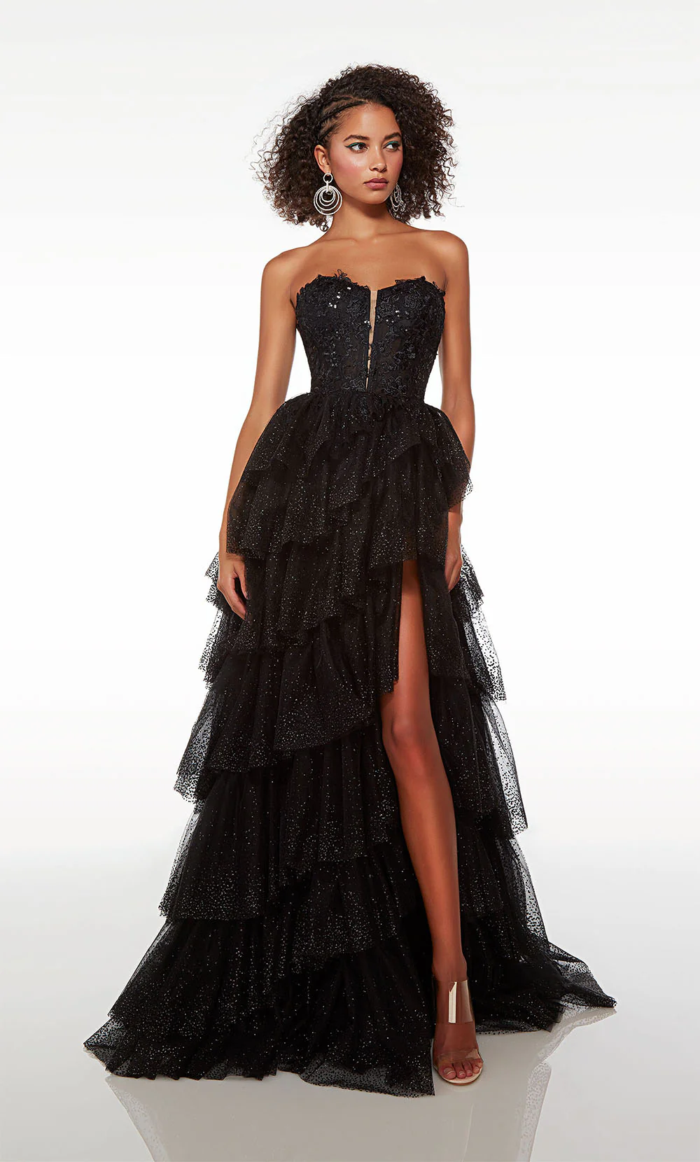 ALYCE Paris 61525 Alyce Long Sweetheart Neckline Ruffles Ballgown Dress - Image 9