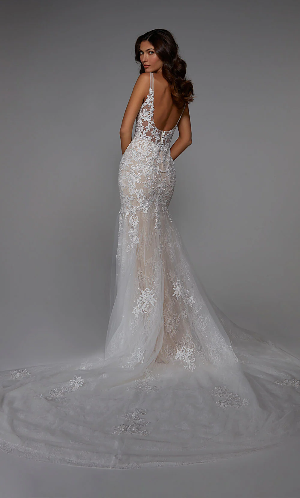 ALYCE Paris 7029 Bridal Sweetheart Neckline Illusion Mermaid Dress - Image 11